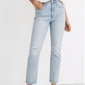 Madewell High-rise slim boy crop jeans